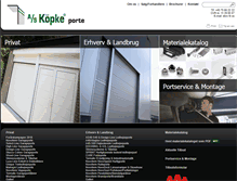 Tablet Screenshot of kopke.dk